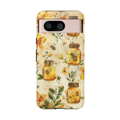 Impact Resistant, Honey Bees, Cute Phone Cases for Samsung S24, S23, S22, S21, IPhone 15 pro Iphone 14 pro Iphone 13 IPhone 12 Iphone 11