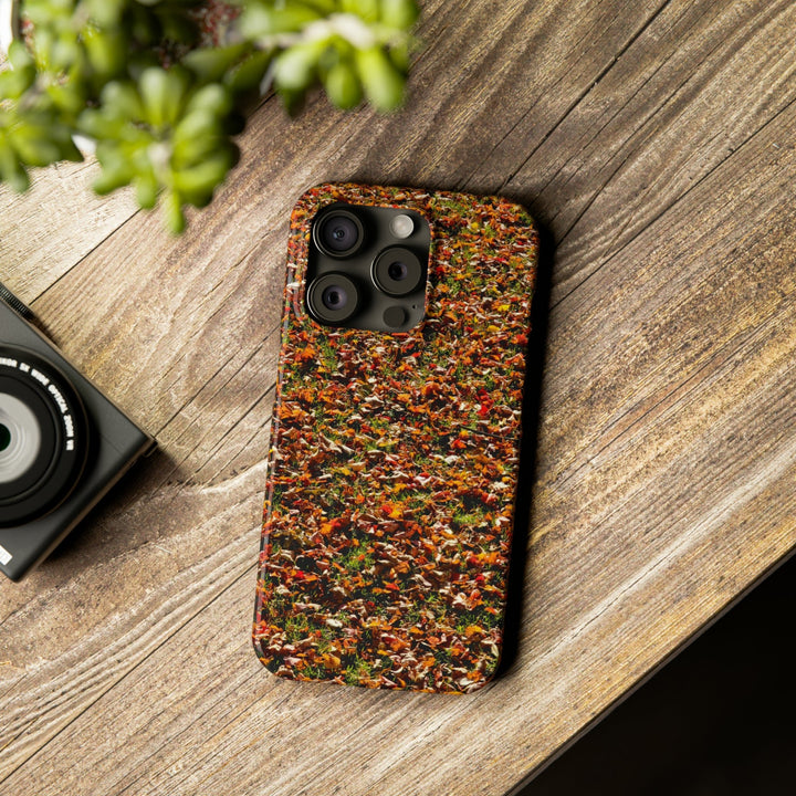 Slim Cute Phone Cases for Iphone - | iPhone 15 Case | iPhone 15 Pro Max Case, Iphone 14 Case, Iphone 14 Pro Max, Iphone 13, New England Fall Leaves - Studio40ParkLane