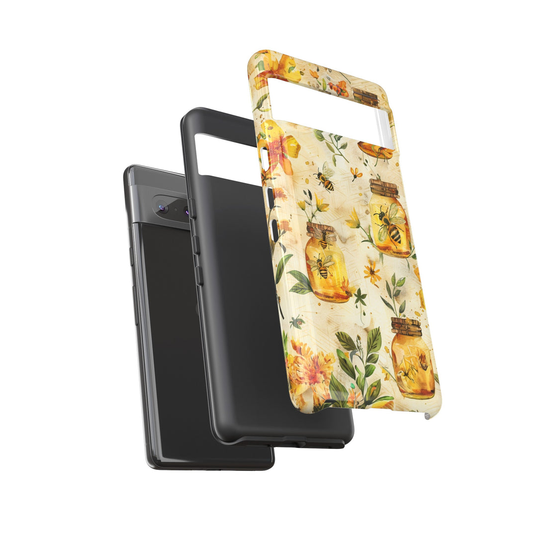 Impact Resistant, Honey Bees, Cute Phone Cases for Samsung S24, S23, S22, S21, IPhone 15 pro Iphone 14 pro Iphone 13 IPhone 12 Iphone 11 - Studio40ParkLane