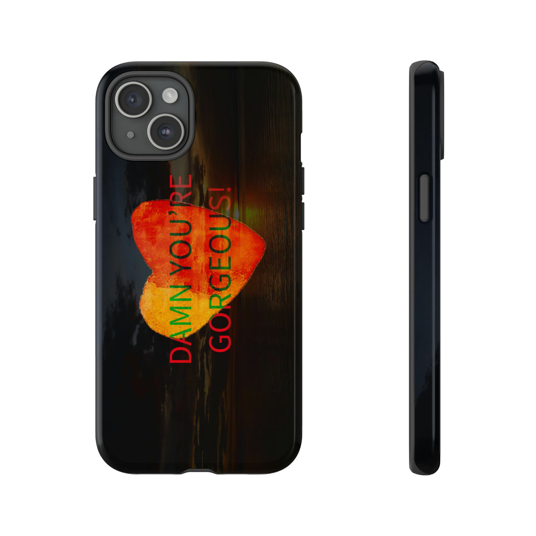 Cute IPhone Case | iPhone 15 Case | iPhone 15 Pro Max Case, Iphone 14 Case, Iphone 14 Pro Max Case IPhone Case for Art Lovers, Heart Sunset - Studio40ParkLane