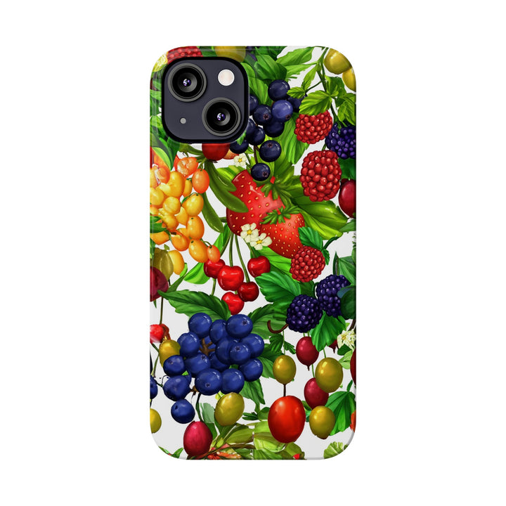 Slim Cute Phone Cases for Iphone - | iPhone 15 Case | iPhone 15 Pro Max Case, Iphone 14 Case, Iphone 14 Pro Max, Iphone 13, Summer Mixed Fruit - Studio40ParkLane