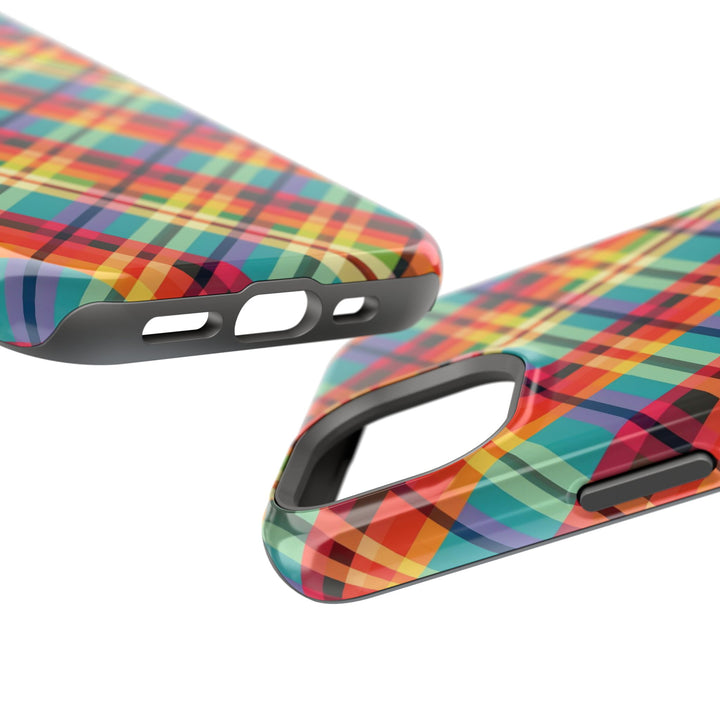 Checkered Plaid Magsafe Gift for Her Cute Phone Case for Iphone, | iPhone 16 | iPhone 15 Pro Max, Iphone 14 Pro Max, 13 12 11 10 9 8 7 - Studio40ParkLane