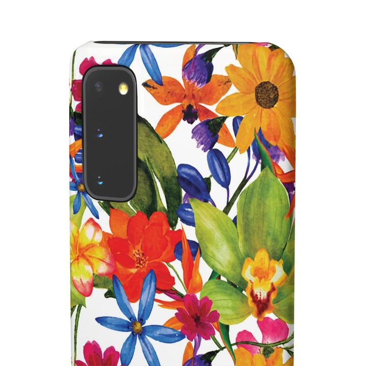 Sleek Snap Colorful Flowers Cute Phone Case for iPhone 16 15 14 13 12 11 X Xs Max Xr Pro Plus Samsung Galaxy S24 S23 S22 S21 S20 Note Ultra