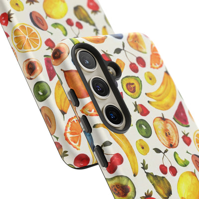 Impact Resistant, Mixed Fruits, Cute Phone Cases for Samsung S24, S23, S22, S21, IPhone 15 pro Iphone 14 pro Iphone 13 IPhone 12 Iphone 11