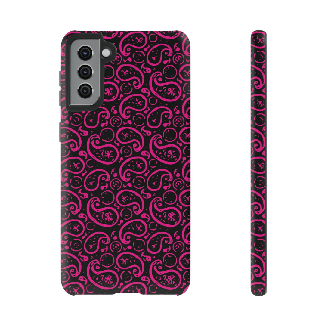 Samsung Galaxy Phone Case | Galaxy S23, S22, S21, S20 | Luxury Case Double Layered | Impact Resistant | Fashionable - Paisley 3 - Studio40ParkLane