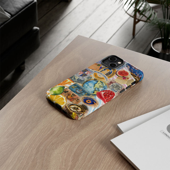 Cute European Summer Collage Phone Case, for IPhone 16 Case | Iphone 15, Iphone 14, IPhone 13 Case, 11 8 7, Samsung Galaxy S24, S23, S22, S21 Extra Protective - Studio40ParkLane
