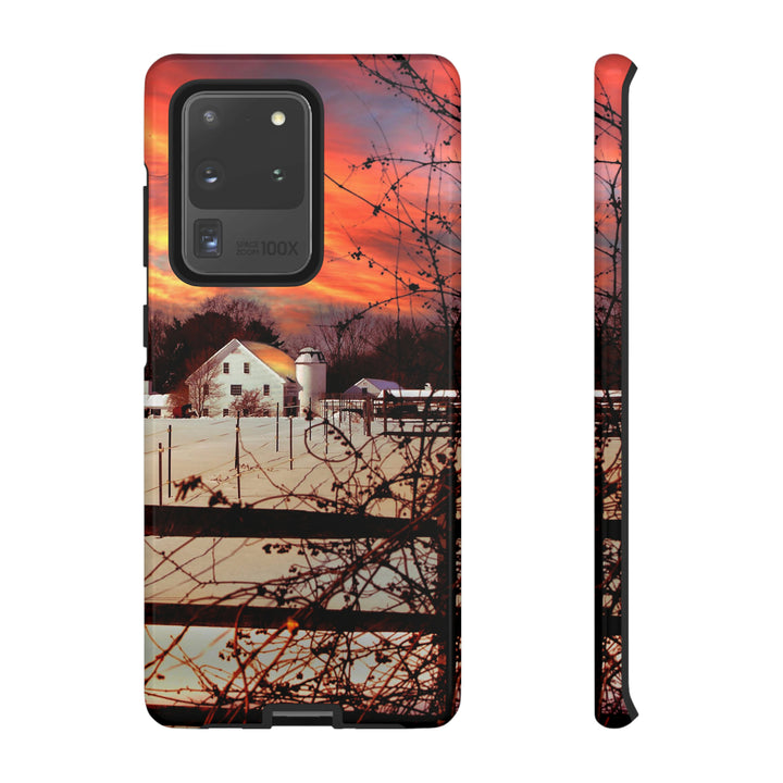 Cute Samsung Phone Case | Aesthetic Samsung Phone Case | Galaxy S23, S22, S21, S20 | Winter Sunset, Protective Phone Case - Studio40ParkLane