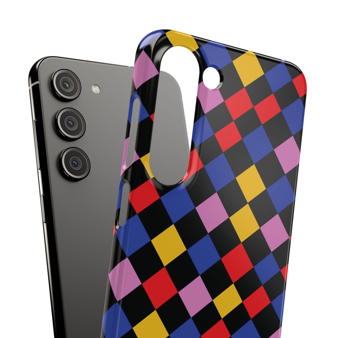 Colorful Checkerboard Cute Phone Case - Sleek Snap - for iPhone 16 15 14 13 12 11 Max Pro Plus Samsung Galaxy S24 S23 S22 S21 S20 Plus Ultra - Studio40ParkLane