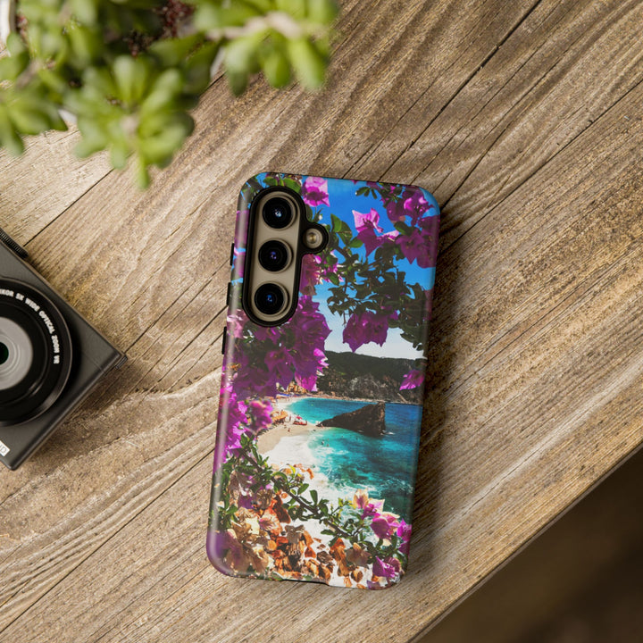 Impact Resistant, Bougainvillea Seaview, Cute Phone Cases for Samsung S24, S23, S22, S21, IPhone 15 pro Iphone 14 pro Iphone 13 IPhone 12 Iphone 11 - Studio40ParkLane