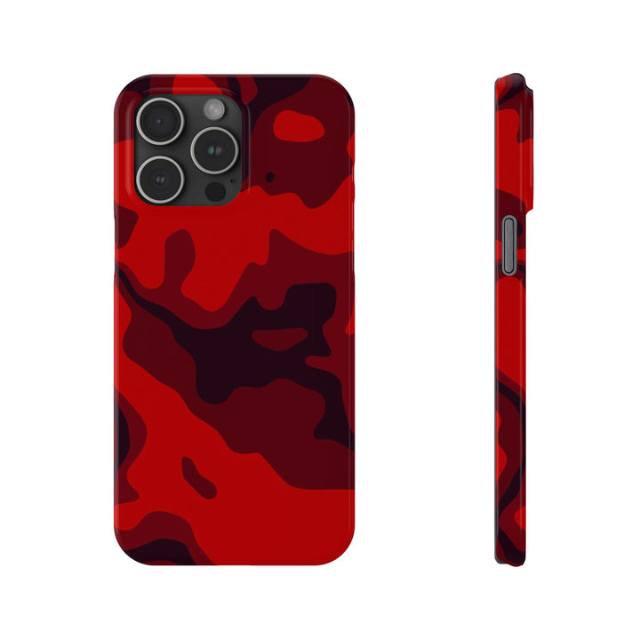 Slim Cute Phone Cases for Iphone - | iPhone 15 Case | iPhone 15 Pro Max Case, Iphone 14 Case, Iphone 14 Pro Max, Iphone 13, Red Camo Camouflage - Studio40ParkLane