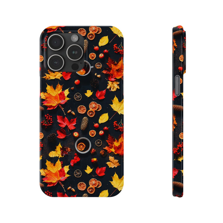 Slim Cute Fall Leaves Collage Phone Cases for Iphone | iPhone 15 Case | iPhone 15 Pro Max Case, Iphone 14, Iphone 14 Pro Max, Iphone 13, Iphone 16 - Studio40ParkLane