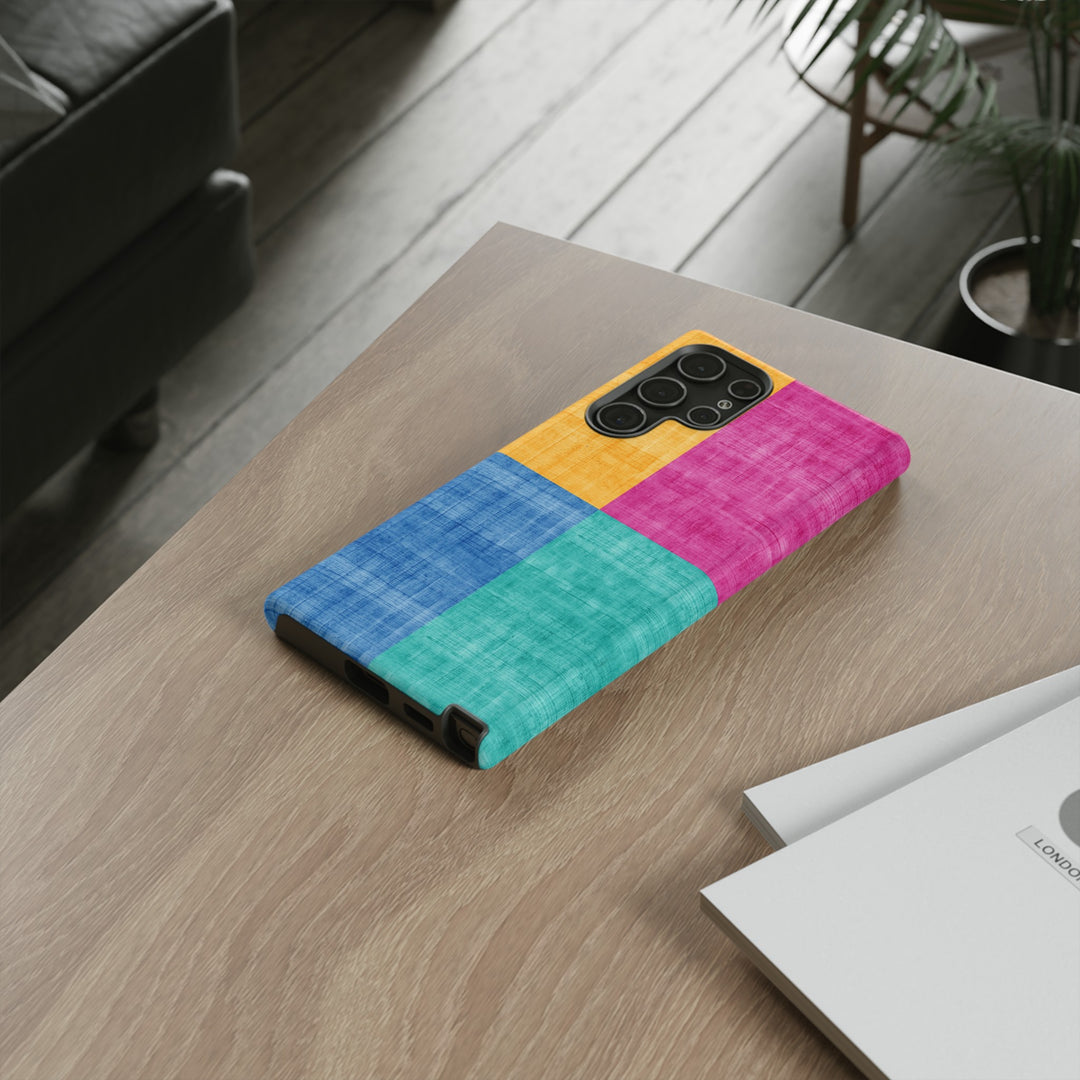Impact Resistant, Colored Shapes, Cute Phone Cases for Samsung S24, S23, S22, S21, IPhone 15 pro Iphone 14 pro Iphone 13 IPhone 12 Iphone 11 - Studio40ParkLane