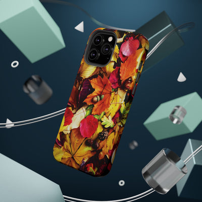 Aesthetic Tough Magsafe Fall Leaves Foliage Phone Case - For iPhone 17 Pro Max iPhone 16 Pro iPhone 15 Iphone 14 Plus 13 Pro 12 11 10 - Studio40ParkLane