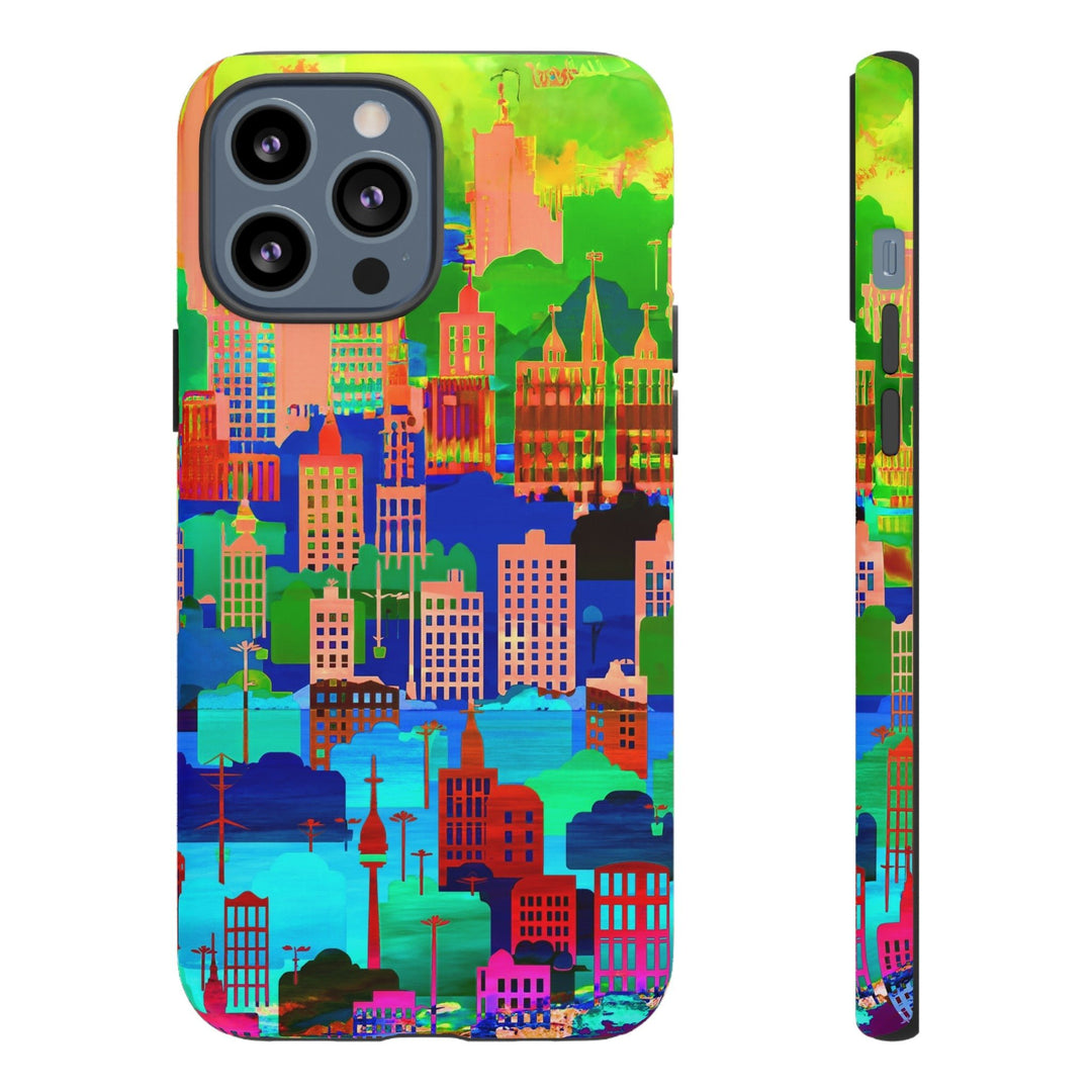 Cute Samsung Case | Cool Iphone Case | Summer City Skyline, Samsung S24, S23, S22, S21, IPhone 15 Case | Iphone 14 Case, Iphone 13 Case - Studio40ParkLane