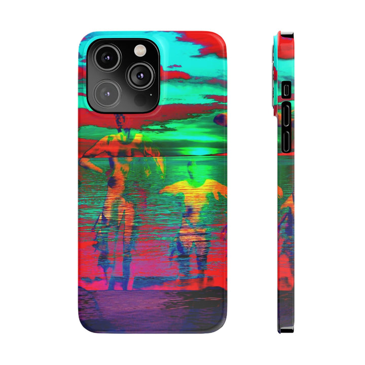 Slim Cute Phone Cases for Iphone - | iPhone 15 Case | iPhone 15 Pro Max Case, Iphone 14 Case, Iphone 14 Pro Max, Iphone 13, Sunset Mystery Dance - Studio40ParkLane