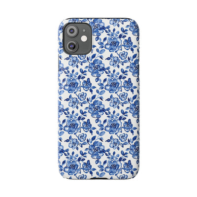 Slim Blue Chinoiserie Gift for Her Cute Phone Cases for Iphone 16 Pro Max | iPhone 15 Case | iPhone 15 Pro Max Case, Iphone 14, Iphone 14 Pro Max, Iphone 13 12 11 8 7