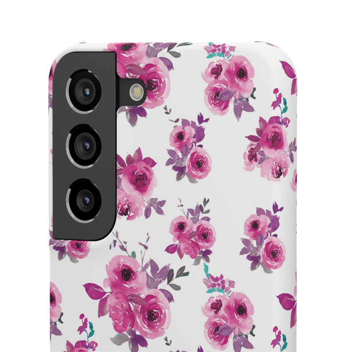 Sleek Snap Flowers Gift for Her Cute Phone Case for iPhone 16 15 14 13 12 11 X Xs Max Xr Pro Plus Samsung Galaxy S24 S23 S22 S21 S20 Ultra