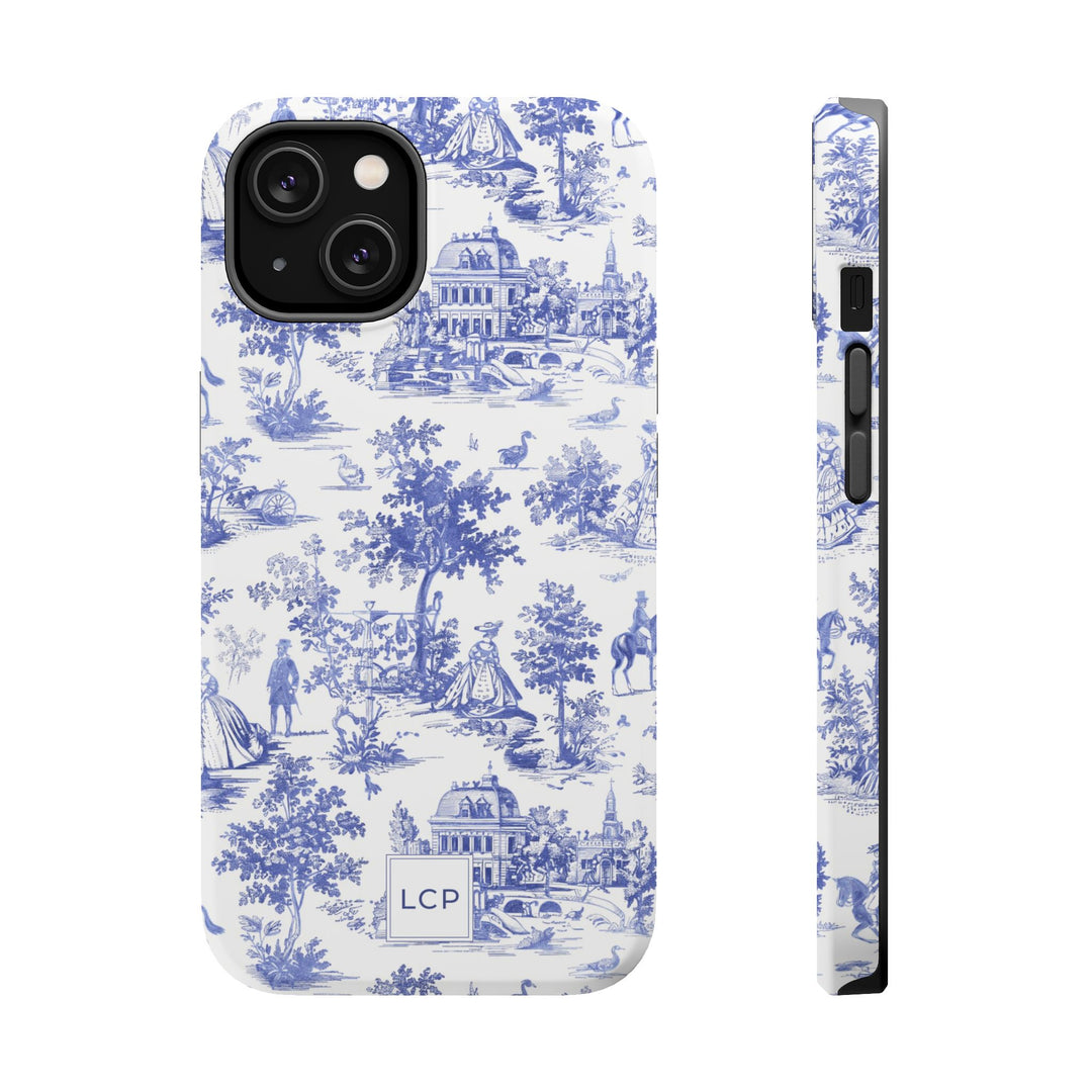 Custom Personalized French Toile Magsafe Phone Case for Iphone 18 - iPhone 17 Pro Max Air Plus 15 14 13 12 11, Samsung Galaxy Phone Cases - Studio40ParkLane