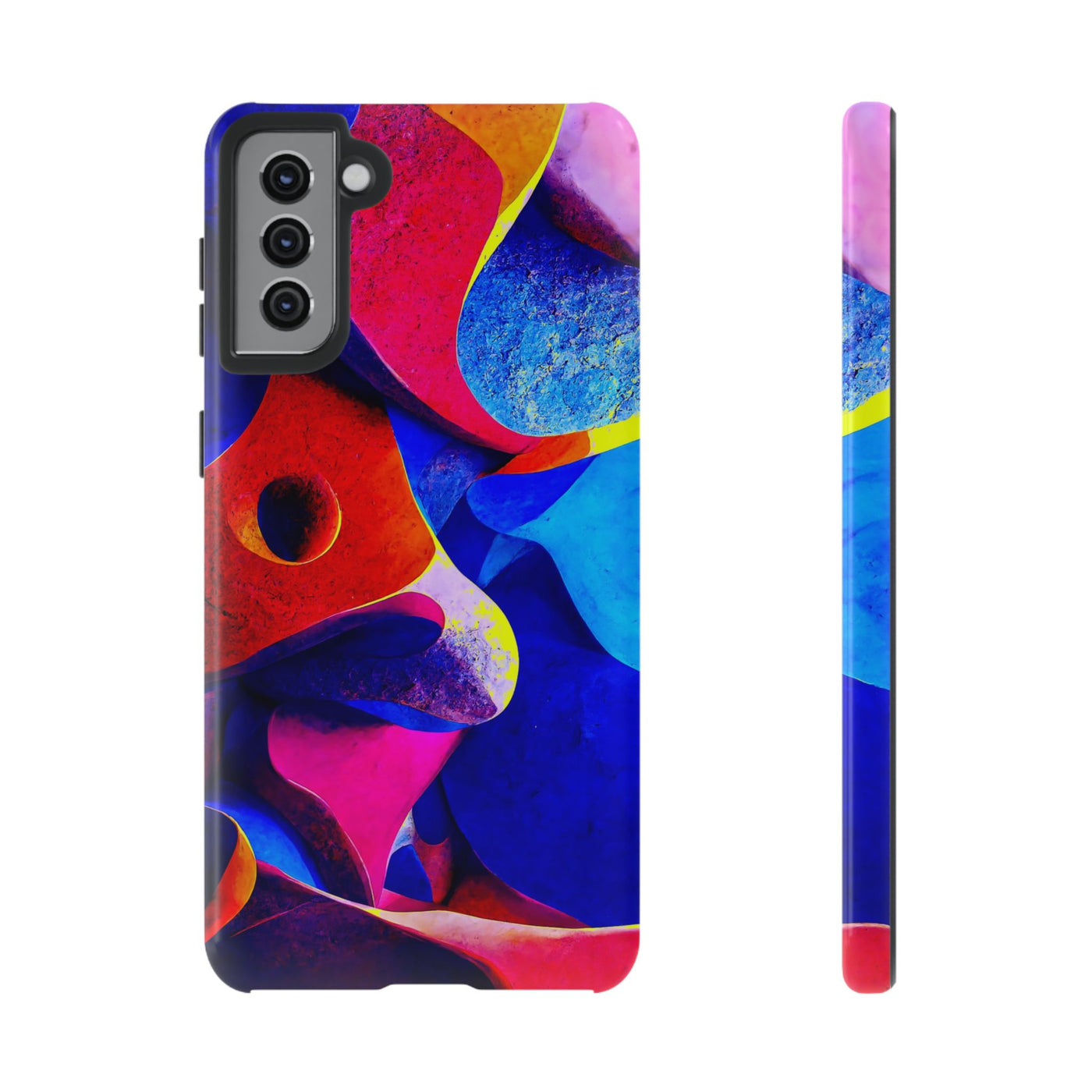 Impact Resistant, Abstract Shapes, Cute Phone Cases for Samsung S24, S23, S22, S21, IPhone 15 pro Iphone 14 pro Iphone 13 IPhone 12 Iphone 11