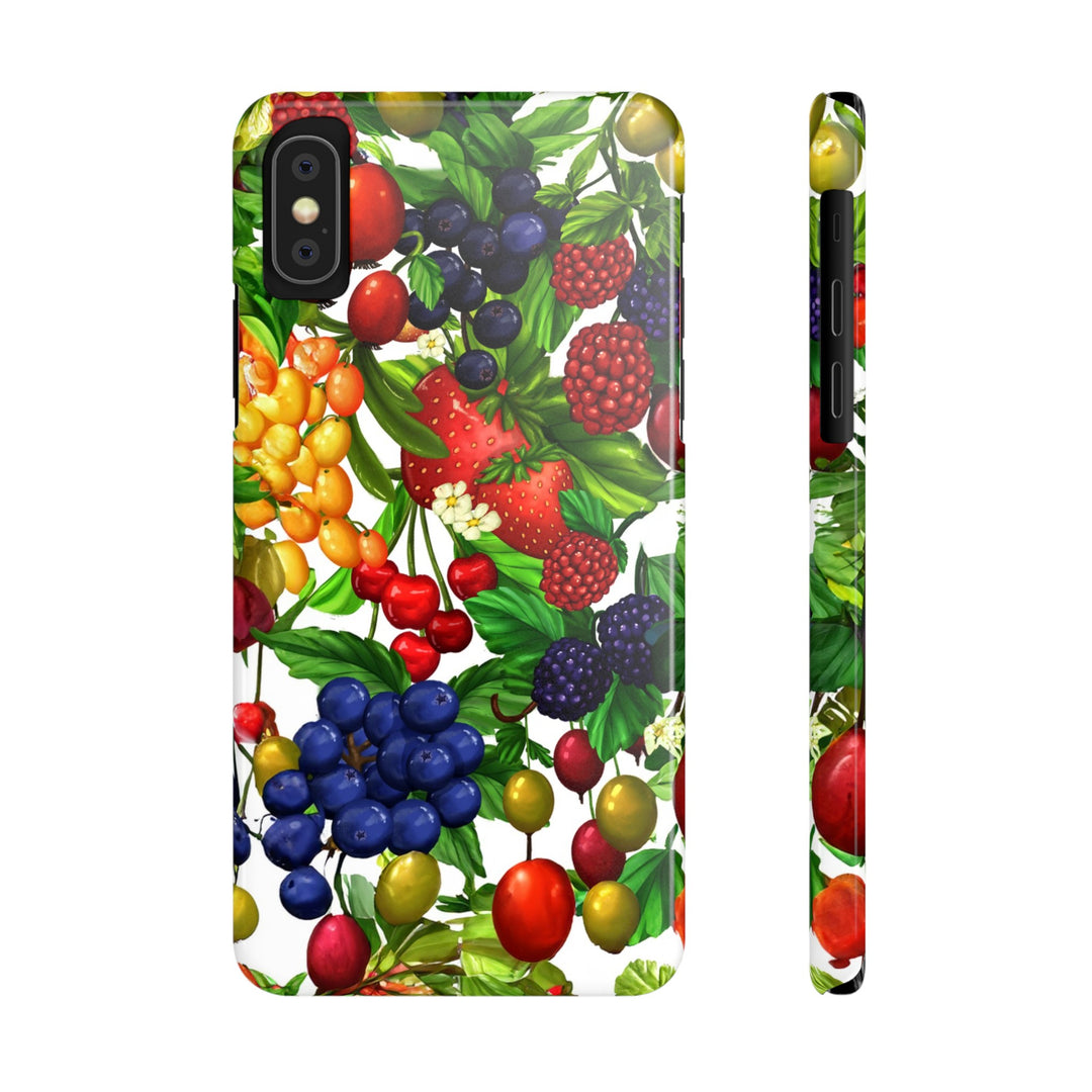 Slim Cute Phone Cases for Iphone - | iPhone 15 Case | iPhone 15 Pro Max Case, Iphone 14 Case, Iphone 14 Pro Max, Iphone 13, Summer Mixed Fruit - Studio40ParkLane
