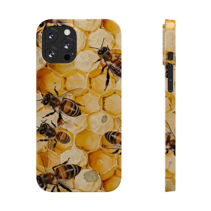 Slim Cute Phone Cases for Iphone - | iPhone 15 Case | iPhone 15 Pro Max Case, Iphone 14 Case, Iphone 14 Pro Max, Iphone 13, Summer Honey Bees - Studio40ParkLane