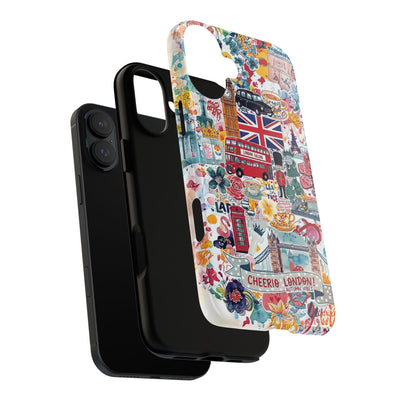 London England Coquette Collage Tough Premium Phone Case - For iPhone 17 Pro Max iPhone 16 Pro iPhone 15 Iphone 14 Plus 13 Pro 12 11 10 XR - Studio40ParkLane