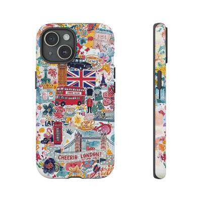 London England Coquette Collage Tough Premium Phone Case - For iPhone 17 Pro Max iPhone 16 Pro iPhone 15 Iphone 14 Plus 13 Pro 12 11 10 XR - Studio40ParkLane