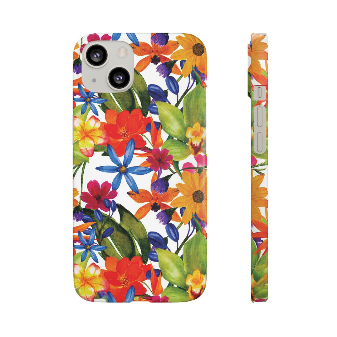Sleek Snap Colorful Flowers Cute Phone Case for iPhone 16 15 14 13 12 11 X Xs Max Xr Pro Plus Samsung Galaxy S24 S23 S22 S21 S20 Note Ultra