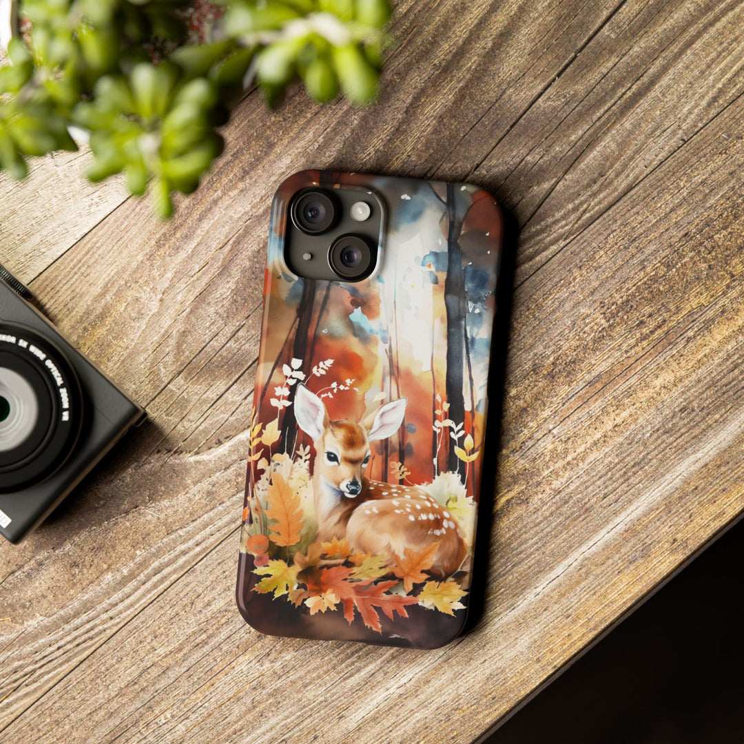 Slim Fall Autumn Forest Deer Gift for Her Cute Phone Cases for Iphone 16 | iPhone 15 Case | iPhone 15 Pro Max Case, Iphone 14, Iphone 14 Pro Max, Iphone 13, Slim - Studio40ParkLane