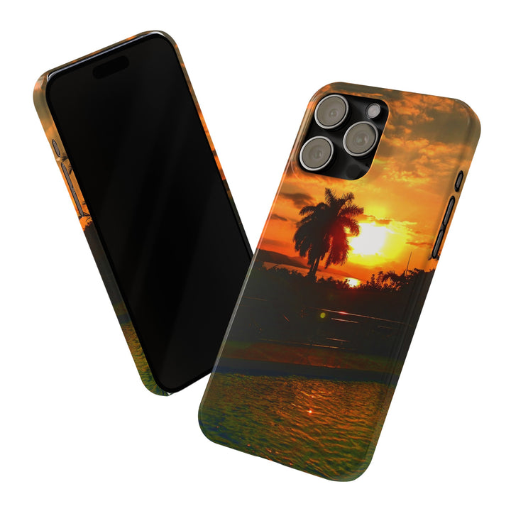 Slim Cute Phone Cases for Iphone - | iPhone 15 Case | iPhone 15 Pro Max Case, Iphone 14 Case, Iphone 14 Pro Max, Iphone 13, Summer Jamaica Sunset - Studio40ParkLane