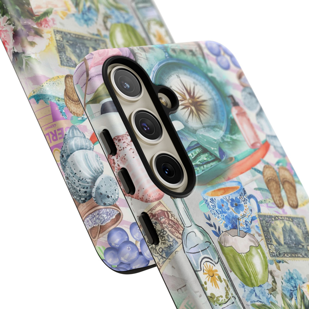 Impact Resistant, Travel Coquette Collage, Cute Phone Cases for Samsung S24, S23, S22, S21, IPhone 15 pro Iphone 14 pro Iphone 13 IPhone 12 Iphone 11 - Studio40ParkLane