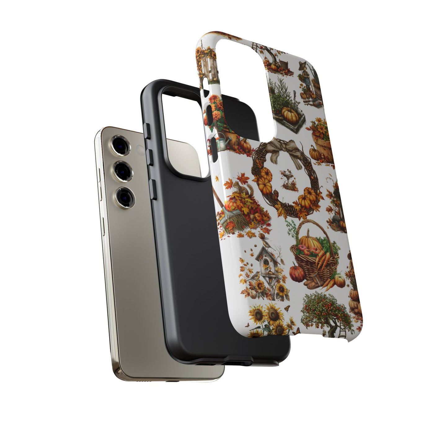 Impact Resistant, Fall Leaves Collage, Cute Phone Cases for Samsung S24, S23, S22, S21, IPhone 15 pro Iphone 14 pro Iphone 13 IPhone 12 Iphone 11