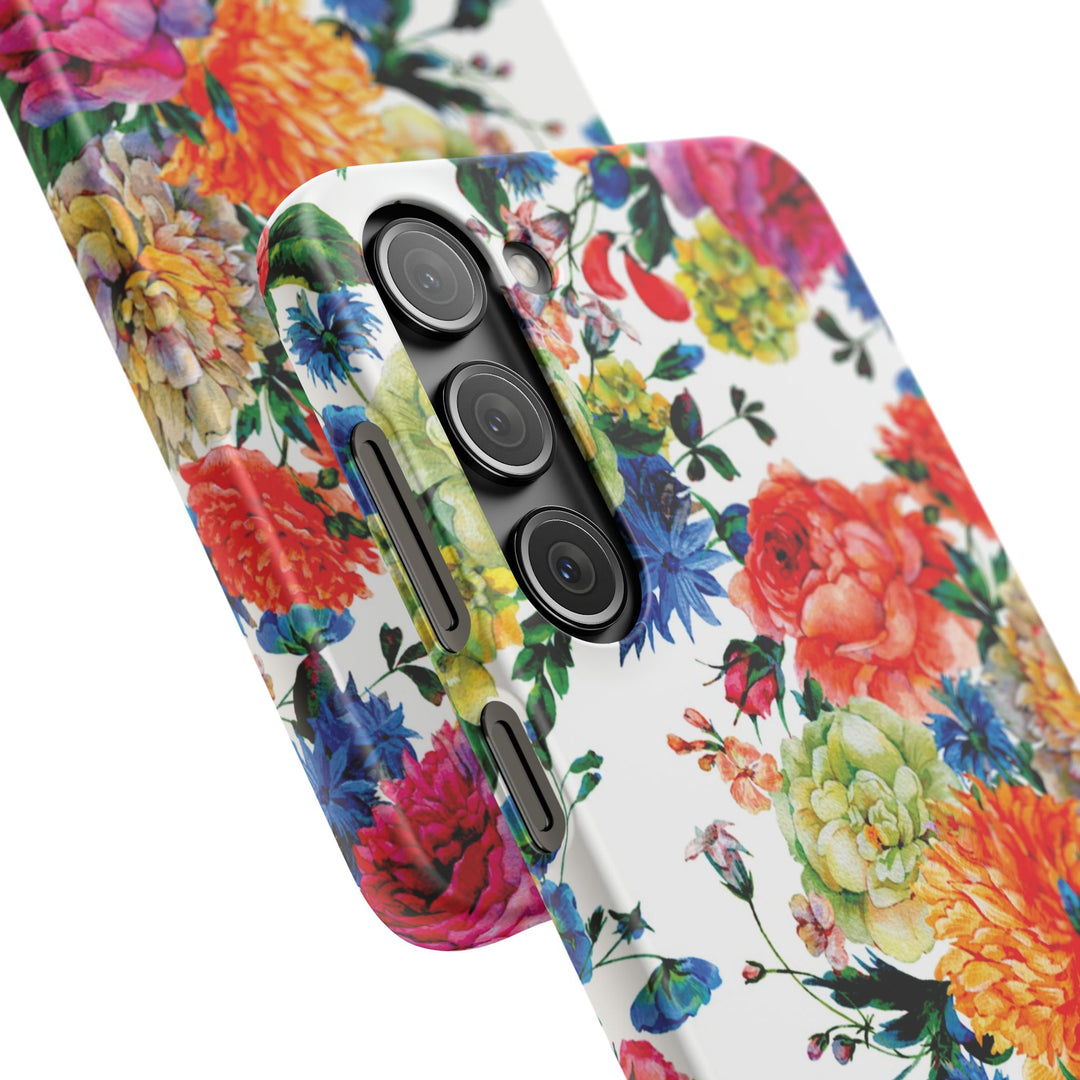 Sleek Snap Colorful Flowers Cute Phone Case for iPhone 16 15 14 13 12 11 X Xs Max Xr Pro Plus Samsung Galaxy S24 S23 S22 S21 S20 Note Ultra
