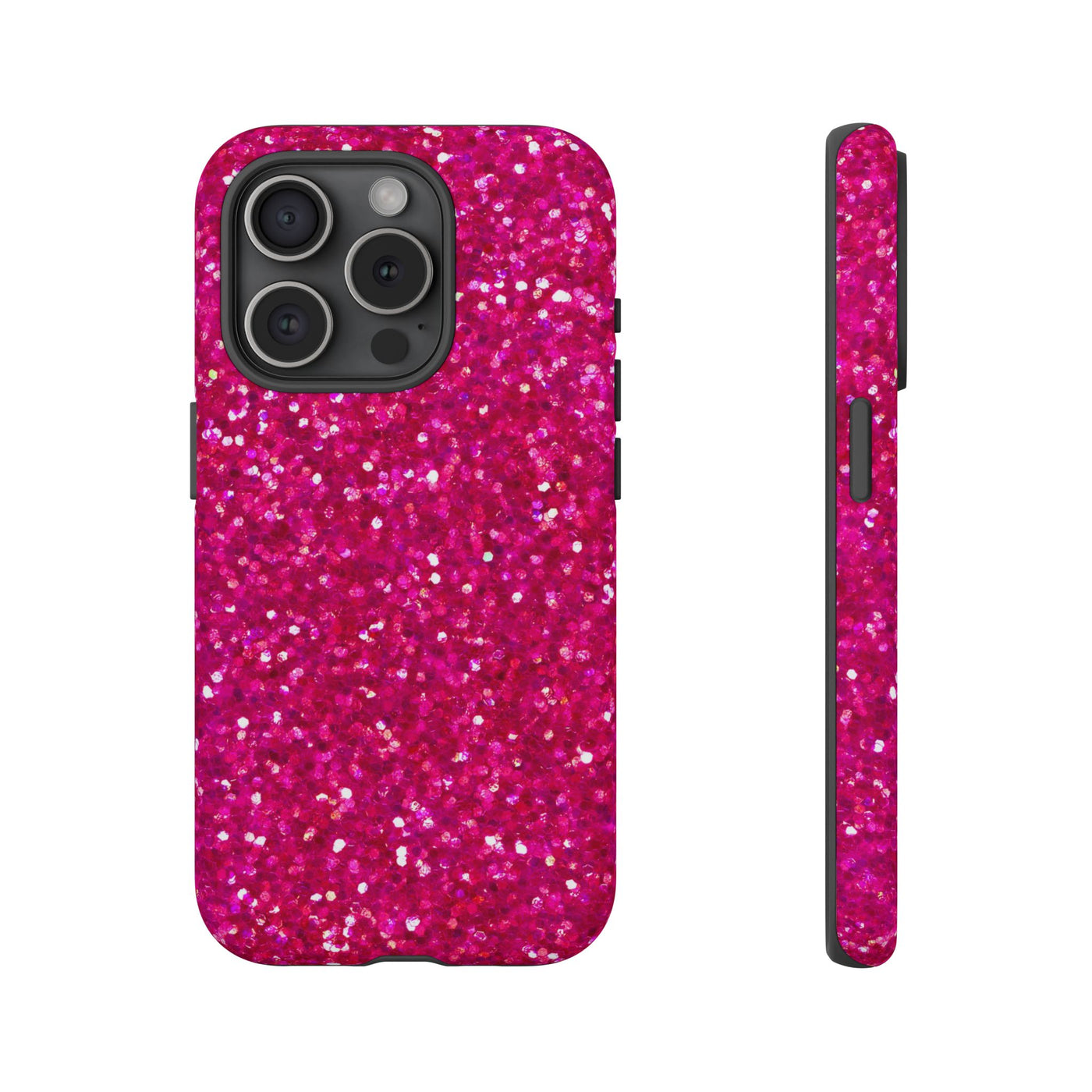 Pink Glitter Cute Phone Case, for IPhone 16 pro Max | Iphone 15, Iphone 14, IPhone 13 Case, 11 8 7, Samsung Galaxy S24, S23, S22, S21, 2 Layer Protection