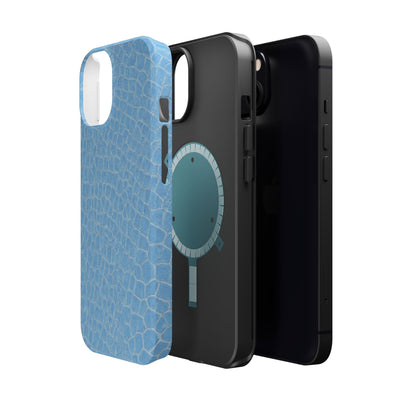 Non Leather Blue Color Pattern Magsafe Cute Phone Case for Iphone Gift for Her, | iPhone 15 Case | iPhone 15 Pro Max Case, Iphone 14, Iphone 14 Pro Max, Iphone 13, Iphone 16