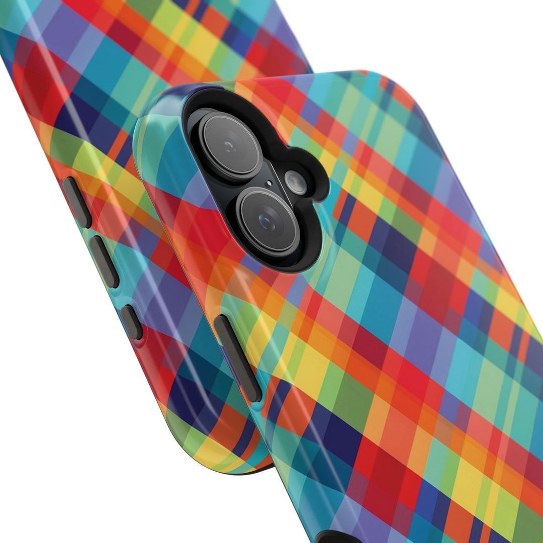 Checkered Plaid Magsafe Gift for Her Cute Phone Case for Iphone, | iPhone 16 | iPhone 15 Pro Max, Iphone 14 Pro Max, 13 12 11 10 9 8 7 - Studio40ParkLane