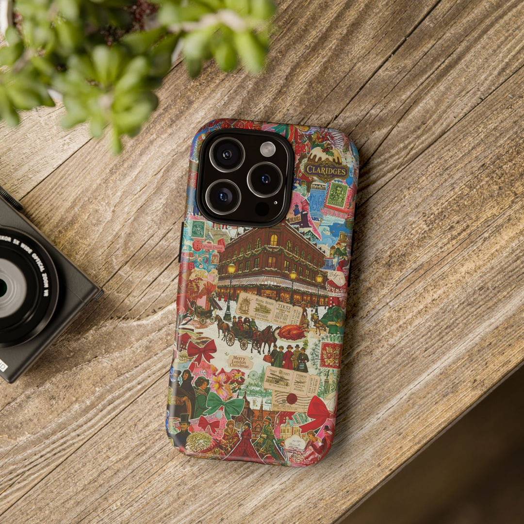 Aesthetic Tough London Coquette Collage Premium Phone Case - For iPhone 17 Pro Max iPhone 16 Pro iPhone 15 Iphone 14 Plus 13 Pro 12 11 10 XR - Studio40ParkLane