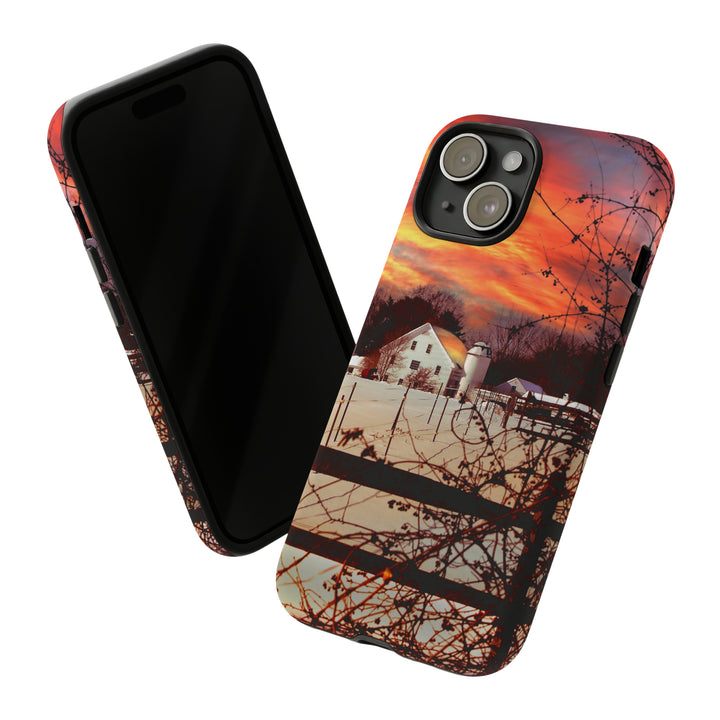 Cool Phone Case | Winter Sunset, For iPhone 15 Case | iPhone 15 Pro Case, Iphone 14 Case, Iphone 14 Pro Max Case, Protective Iphone Case - Studio40ParkLane