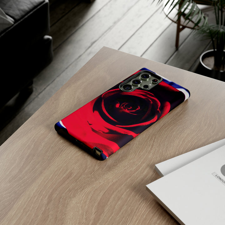 Cute Samsung Phone Case | Aesthetic Samsung Phone Case | Red Rose | Galaxy S23, S22, S21, S20 | Luxury Double Layer | Cool - Studio40ParkLane