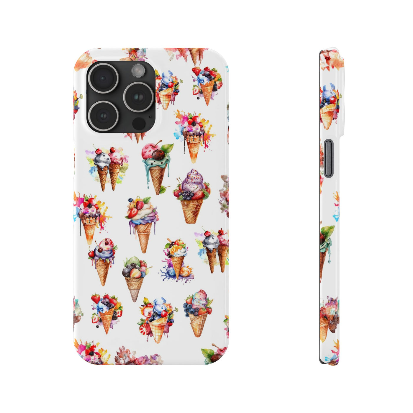 Summer Ice Cream Slim Cute Phone Cases for Iphone  | iPhone 15 Case | iPhone 15 Pro Max Case, Iphone 14, Iphone 14 Pro Max, Iphone 13