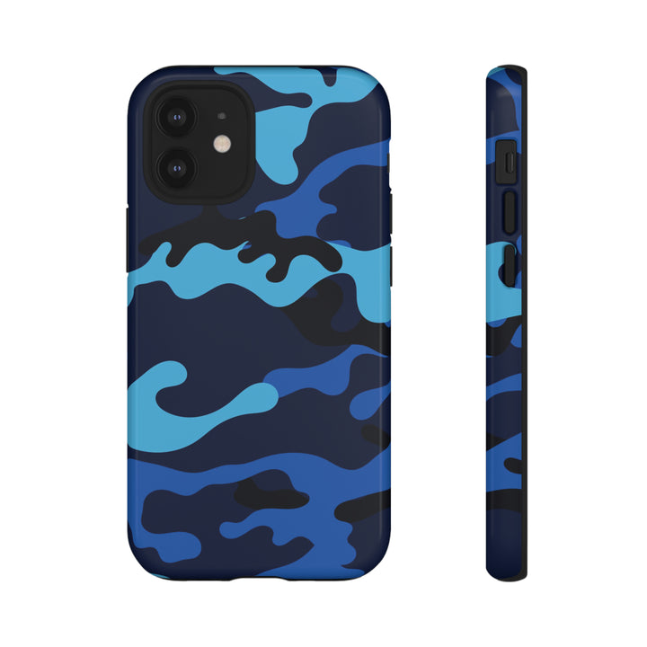 Cool Phone Case | Blue Camouflage, For iPhone 15 Case | iPhone 15 Pro Case, Iphone 14 Case, Iphone 14 Pro Max Case, Protective Iphone Case - Studio40ParkLane