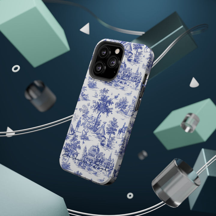 Magsafe French Toile Personalized Initial Custom Gift Cute Phone Cases for Iphone 16 Pro Max | iPhone 15, Pro Max Case, Iphone 14, 13, 12, 11, 10 - Studio40ParkLane