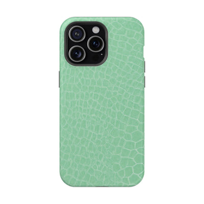 Non Leather Mint Color Pattern Magsafe Cute Phone Case for Iphone Gift for Her, | iPhone 15 Case | iPhone 15 Pro Max Case, Iphone 14, Iphone 14 Pro Max, Iphone 13, Iphone 16 - Studio40ParkLane