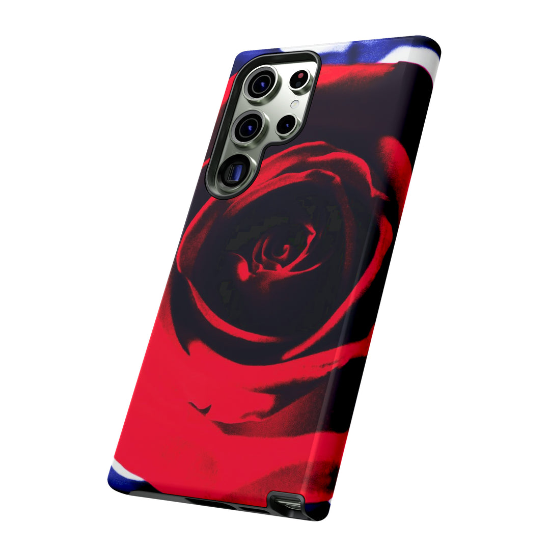 Cute Samsung Phone Case | Aesthetic Samsung Phone Case | Red Rose | Galaxy S23, S22, S21, S20 | Luxury Double Layer | Cool - Studio40ParkLane