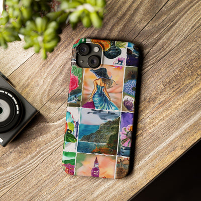 Travel Coquette Collage Slim Cute Phone Cases for Iphone  | iPhone 15 Case | iPhone 15 Pro Max Case, Iphone 14, Iphone 14 Pro Max, Iphone 13