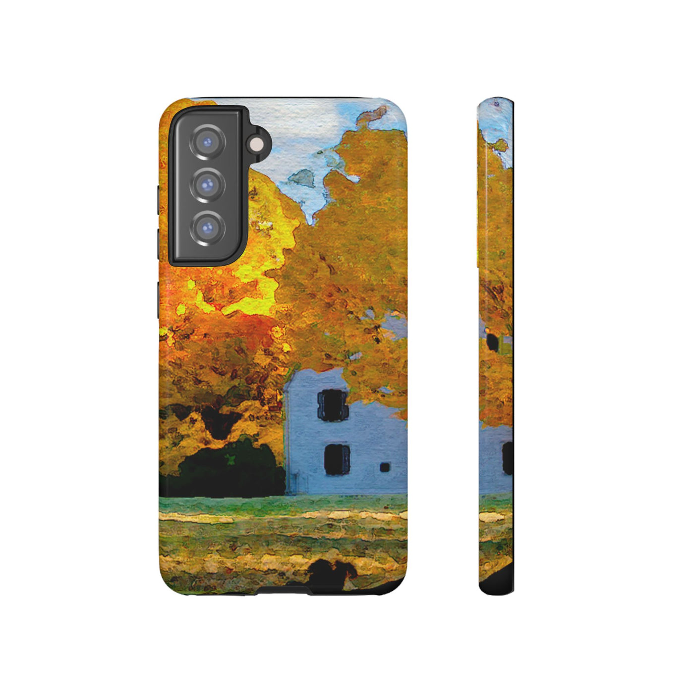 Impact Resistant, Fall Leaves Watercolor, Cute Phone Cases for Samsung S24, S23, S22, S21, IPhone 15 pro Iphone 14 pro Iphone 13 IPhone 12 Iphone 11