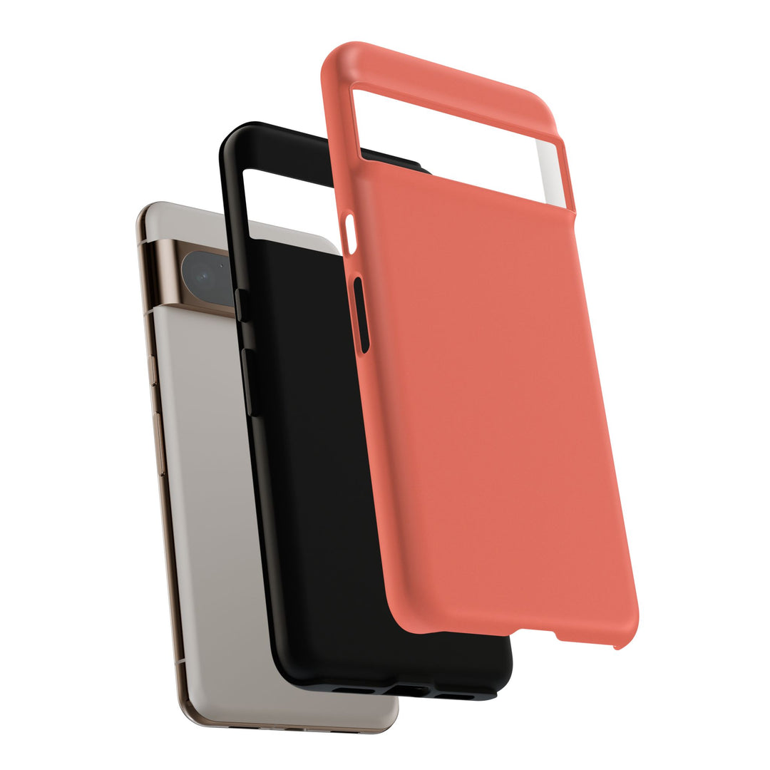 Premium Tough Coral Pink Orange Gift for Her Cute Phone Cases for Samsung S25 S24, S23, S22, S21, Iphone, 16, 15, 14, 13 Pro Max Ultra - Studio40ParkLane