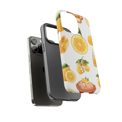 Impact Resistant, Lemon Fruit Pie, Cute Phone Cases for Samsung S24, S23, S22, S21, IPhone 15 pro Iphone 14 pro Iphone 13 IPhone 12 Iphone 11