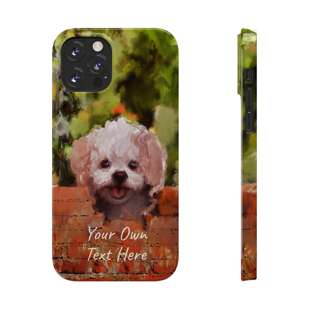 Slim Personalized Cute iPhone Cases - | iPhone 15 Case | iPhone 15 Pro Max Case, Iphone 14 Case, Iphone 14 Pro Max, Iphone 13, Bichon Frise Dog - Studio40ParkLane