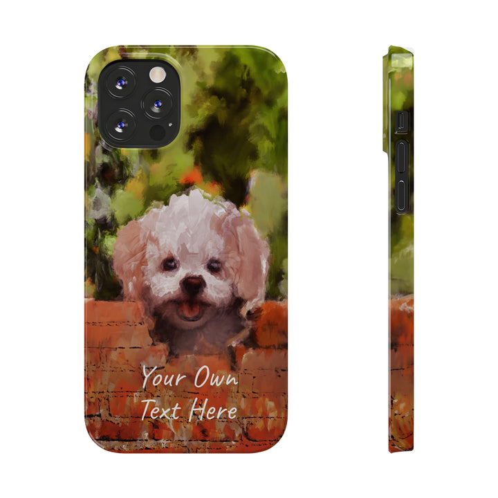 Slim Personalized Cute iPhone Cases - | iPhone 15 Case | iPhone 15 Pro Max Case, Iphone 14 Case, Iphone 14 Pro Max, Iphone 13, Bichon Frise Dog - Studio40ParkLane